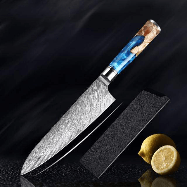 Sakuto Japanese Knives Chef Knife Set Best Japanese Damascus Knives Ultra Sharp Blade